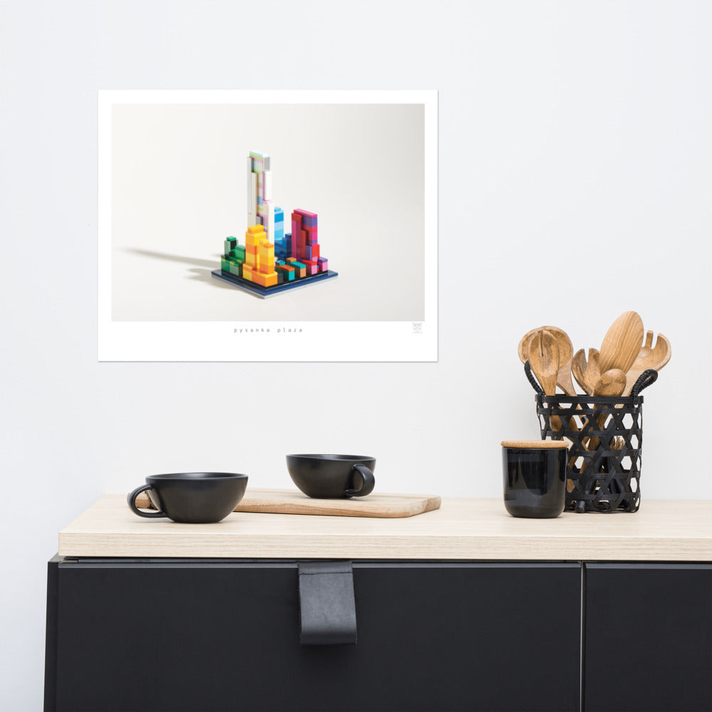 Pysanka Plaza - brickdistorted LEGO® Rockefeller Center Print