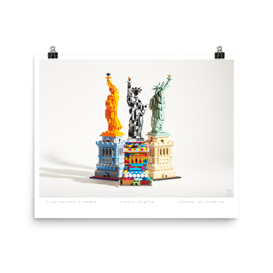 Statue of Liberty Group - brickdistorted LEGO® Print