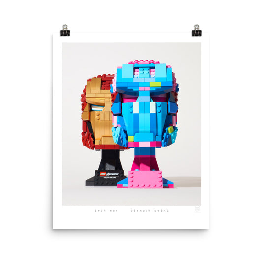 Bismuth Being - brickdistorted LEGO® Iron Man Print