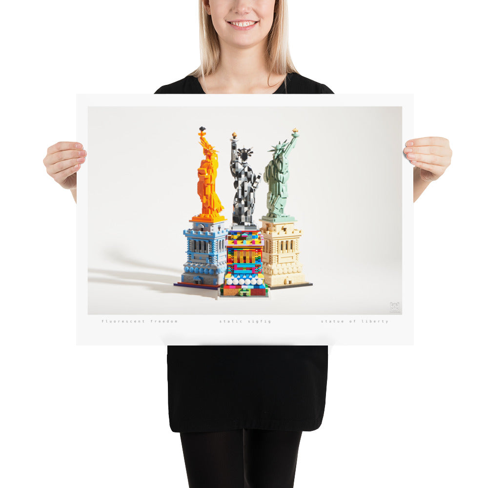 Statue of Liberty Group - brickdistorted LEGO® Print