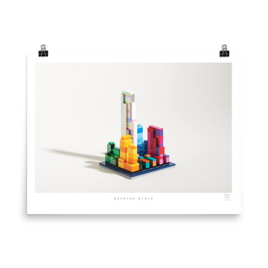 Pysanka Plaza - brickdistorted LEGO® Rockefeller Center Print