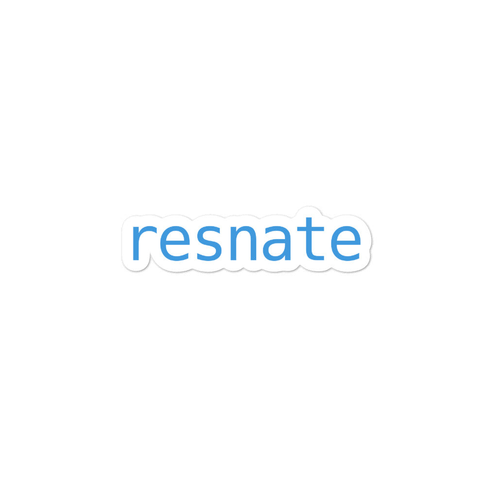 resnate text sticker